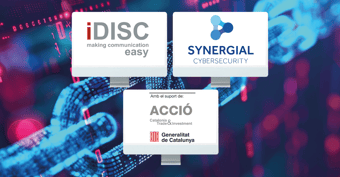 logos idisc synergial accio ciberseguridad