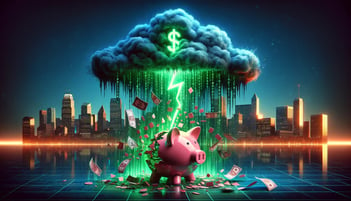 piggybank broken due to a cyberattack