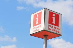 Logotipo de informações turísticas