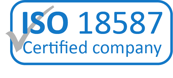 Logotipo da norma ISO 18587